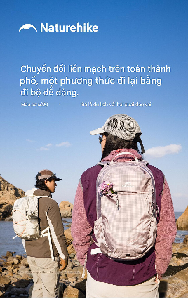Balo leo núi naturehike 20l cnk2550xb016 siêu nhẹ