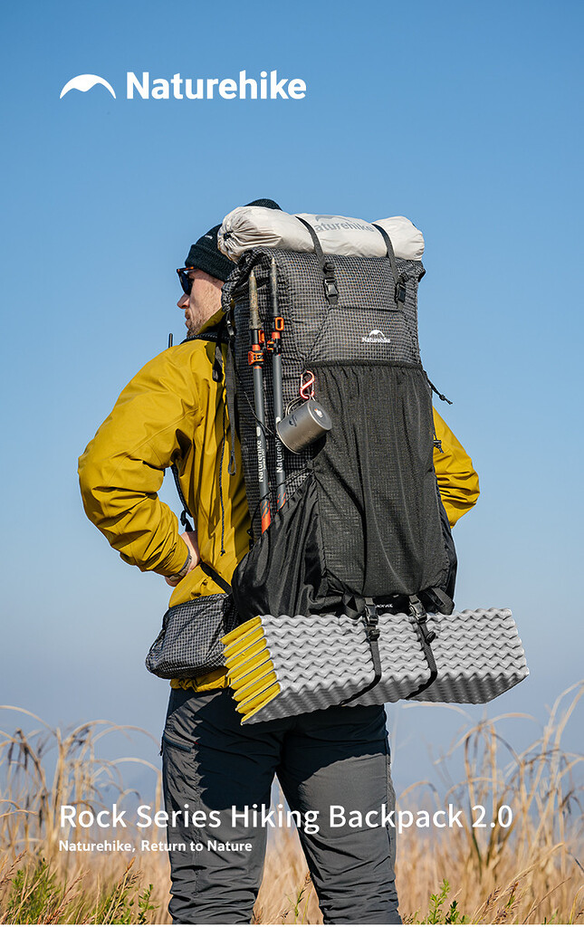 Balo trekking có khung trợ lực naturehike