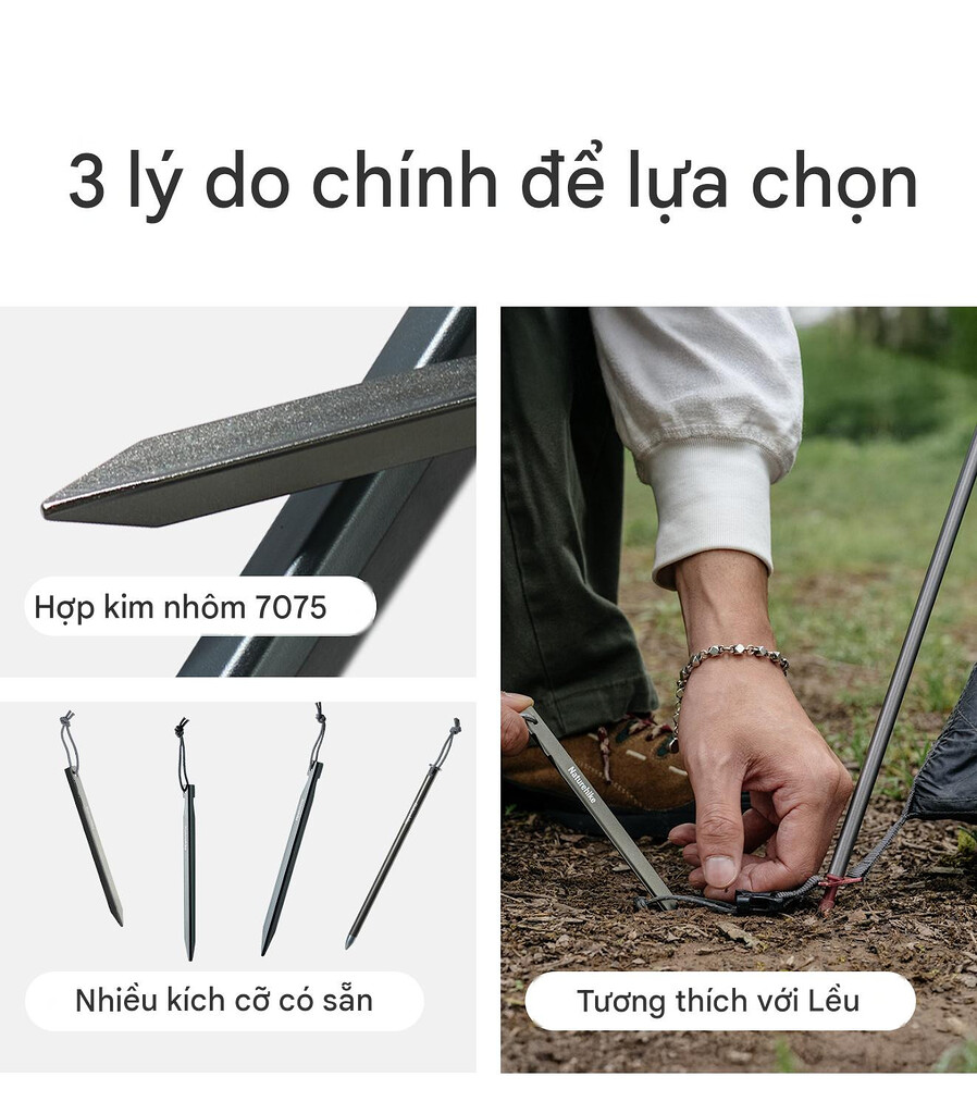 Độ bền uốn và khả năng chống cong vênh của cọc lều nhôm 7075 naturehike