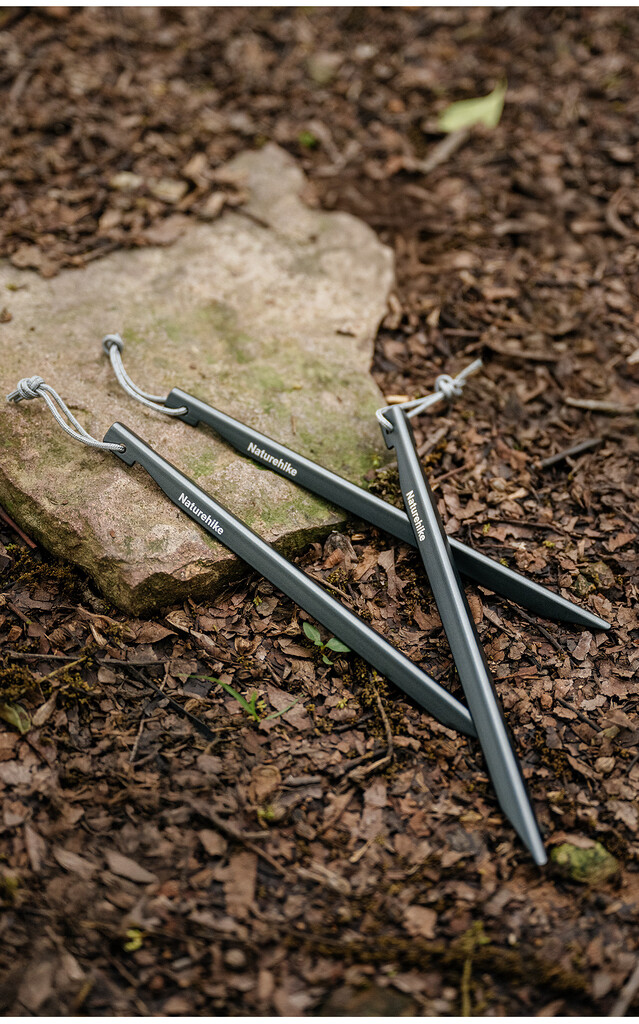 Bộ cọc lều chữ v 18cm naturehike phục vụ tăng bạt dã ngoại chịu gió to