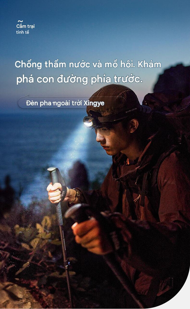 Nút bấm silicone điều khiển thao tác nhanh trên đèn pin dã ngoại naturehike