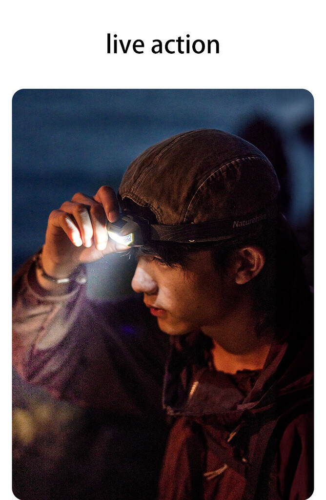 Đèn pin đội đầu câu cá naturehike