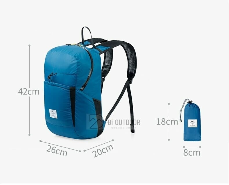 Balo gấp gọn naturehike yunyan 18–22-30l nh17a012-b Balo du lịch xếp gọn naturehike