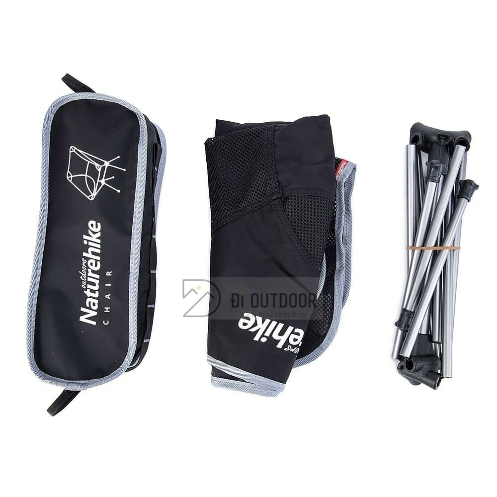 Ghế xếp cắm trại naturehike - nh15y012-l Ghế xếp gọn câu cá cắm trại naturehike chính hãng